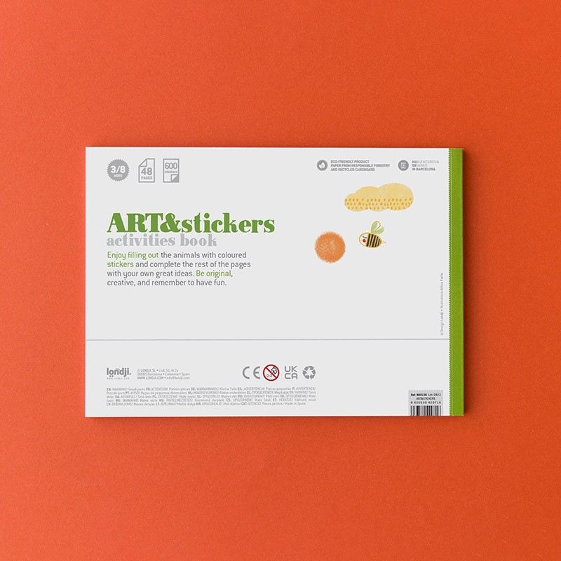 Libreta con pegatinas